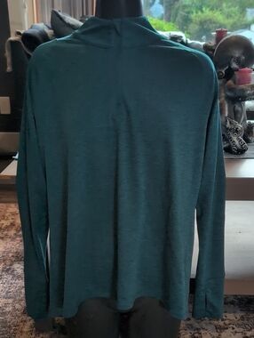 Tuff Athletics Teal Zip Performance Layer